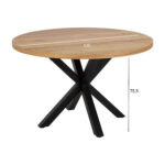 Valgomojo stalas HEAVEN D120xH76,4cm, natūralus - Image 2