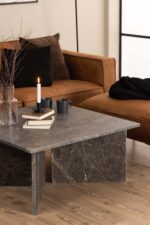 Kavos staliukas VEGA 90x90xH42cm, rudos spalvos - Image 6