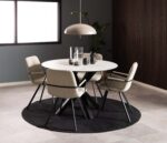 Valgomojo stalas HEAVEN D119xH75,5cm, baltas - Image 6