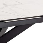 Valgomojo stalas IRWINE 200/240x100xH76cm, baltas - Image 6