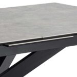 Valgomojo stalas IRWINE 200/240x100xH76cm, pilkos spalvos - Image 6