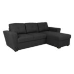 Kampinė sofa-lova WHITBY tamsiai pilka