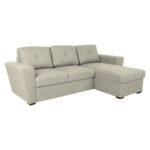 Kampinė sofa-lova WHITBY smėlio spalvos