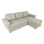 Kampinė sofa-lova WHITBY smėlio spalvos - Image 3