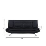 Sofa lova FAITH juoda - Image 2