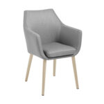 Kėdė NORA šviesiai pilka / ąžuolinė - Image 2