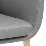 Kėdė NORA šviesiai pilka / ąžuolinė - Image 3