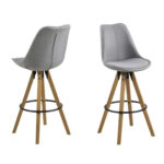 Baro kėdė DIMA šviesiai pilka - Image 2