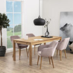 Kėdė EMILIA dusty rose / ąžuolas - Image 4