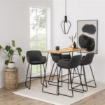 Baro kėdė LISA tamsiai pilka - Image 4