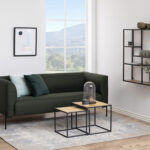 Kavos staliukai 2vnt SEAFORD 40x40xH40cm, 50x50xH45cm, ąžuolas - Image 3