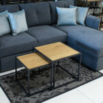 Kavos staliukai 2vnt SEAFORD 40x40xH40cm, 50x50xH45cm, ąžuolas