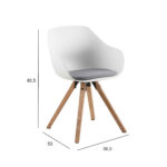 Valgomojo kėdė TINA balta - Image 2