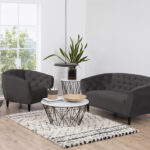 Fotelis RIA tamsiai pilkas - Image 3