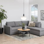 Kavos staliukas GOLDINGTON D80xH45cm, ąžuolas/juoda - Image 2