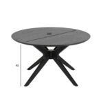 Kavos staliukas DUNCAN D80xH45cm, juodas - Image 2