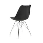 Kėdė ERIS juoda/chromas