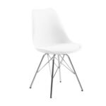 Kėdė ERIS balta/chromas - Image 2
