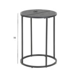 Šoninis staliukas SEAFORD D40xH55cm, juodas - Image 2