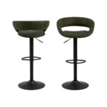 Bar stool GRACE olive green