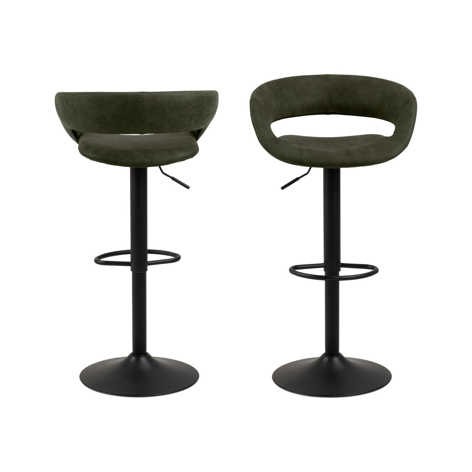 AC84693_02 Bar stool GRACE olive green - Image 1
