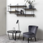 Kavos staliukas AMBLE D77xH44cm, juodas marmuras - Image 3