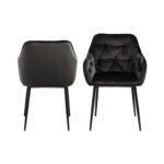 Kėdė BROOKE pilkšvai ruda/juoda - Image 3