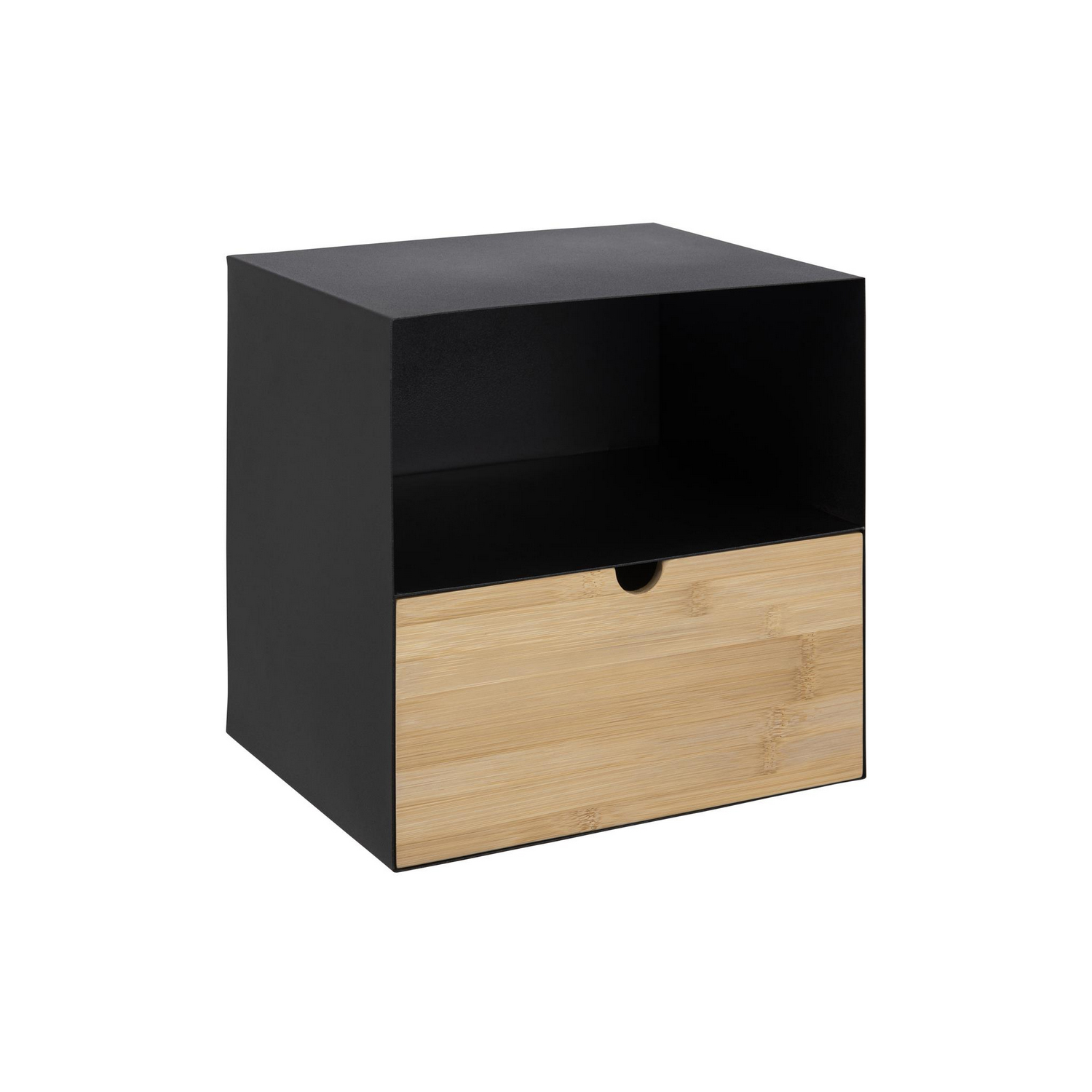 AC86996 Sieninė lentyna JOLIET 30x25xH30cm, juoda - Image 1