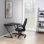 Rašomasis stalas TROOPER 100x60xH75cm, juodas - Image 2