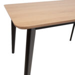 Valgomojo stalas ROXBY 120x80xH76cm, ąžuolas/juodas - Image 7
