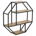 Sieninė lentyna SEAFORD 77x20xH77cm, natūrali