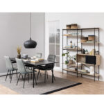 Valgomojo stalas ANGUS 200x90xH74cm, juodas - Image 3