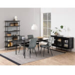 Valgomojo stalas ANGUS 200x90xH74cm, juodas - Image 4