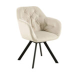 Kėdė LOLA su porankiais, kreminė