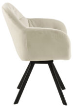 Kėdė LOLA su porankiais, kreminė - Image 4