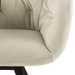 Kėdė LOLA su porankiais, kreminė - Image 7