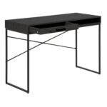 Rašomasis stalas SEAFORD 110x45xH75cm, juodas - Image 2