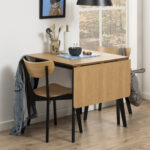 Valgomojo stalas ROXBY 80/120x80xH76cm, ąžuolas - Image 3