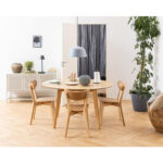 Valgomojo stalas ROXBY, D140xH76cm, ąžuolas - Image 5