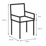 Kėdė BRENDA antracito spalvos - Image 2