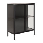 Vitrina NEWCASTLE 80x40xH98,7cm, juoda