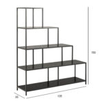 Lentyna SEAFORD 135x35xH150cm, juoda - Image 2