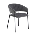 Kėdė ANN su porankiais, pilka