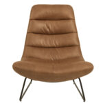 Poilsio kėdė MILFORD brendžio mišinio oda - Image 3