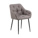 Kėdė BROOKE su porankiais, ruda