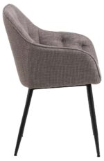 Kėdė BROOKE su porankiais, ruda - Image 3