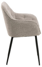 Kėdė BROOKE su porankiais, smėlio spalvos - Image 3