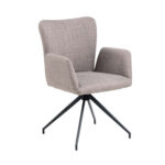 Valgomojo kėdė LAURA su porankiu, ruda