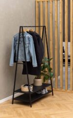 Drabužių pakaba SELJE 105x50xH170cm, juoda - Image 5