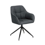 Kėdė BRENDA su porankiu, pilka